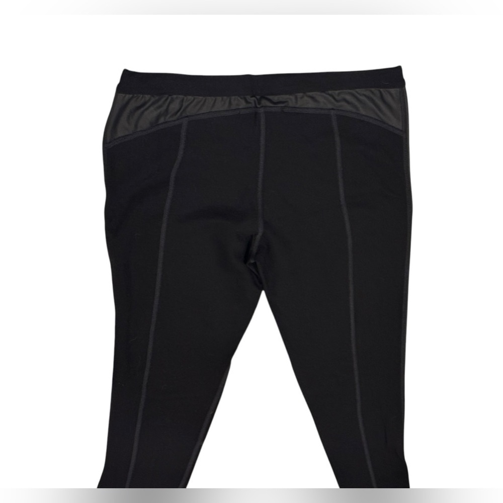 Women’s NUX Ankle Leggings: Pull String Waist Faux Leather Accents: Size M - Picture 5 of 8